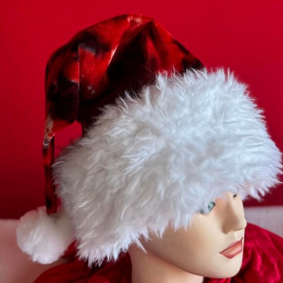 Handcrafted Tie-Dye Santa Hat - Picture 2 of 7